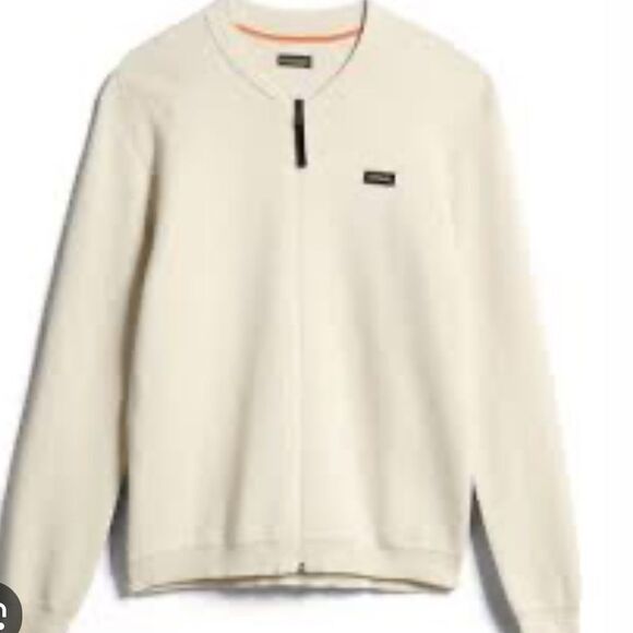 Napapijri Men D-Lofoten F/Z Whitecap Men's Cream full zip Sweater med - Picture 3 of 9
